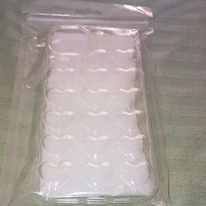 I Phone 15 Plus Or 14 Plus Clear Heart Design Phone Case